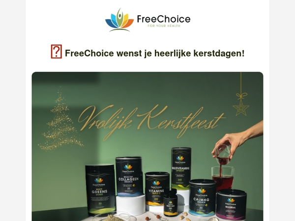 🎅🎄 FreeChoice wenst je heerlijke kerstdagen!