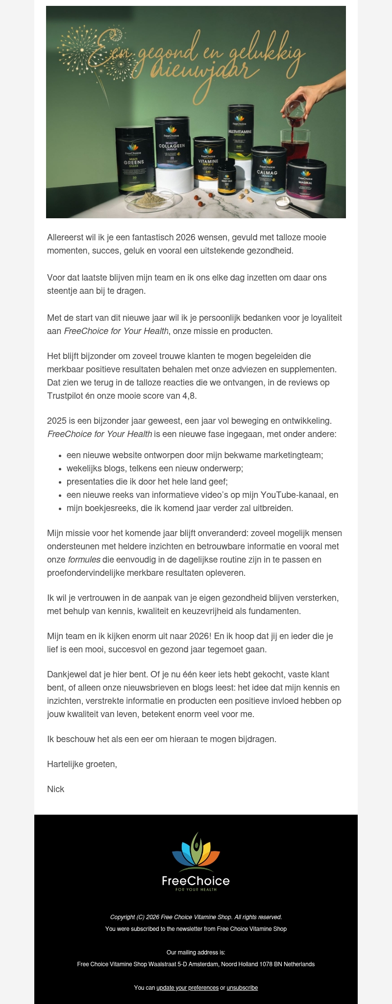 π« Een gelukkig en gezond 2026! π« Een gelukkig en gezond 2026!