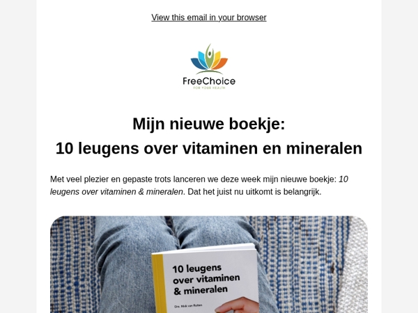 📔 Mijn nieuwe boekje: 10 Leugens over Vitaminen en Mineralen