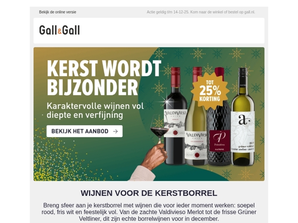 De beste wijnen voor de kerstborrel 🥂