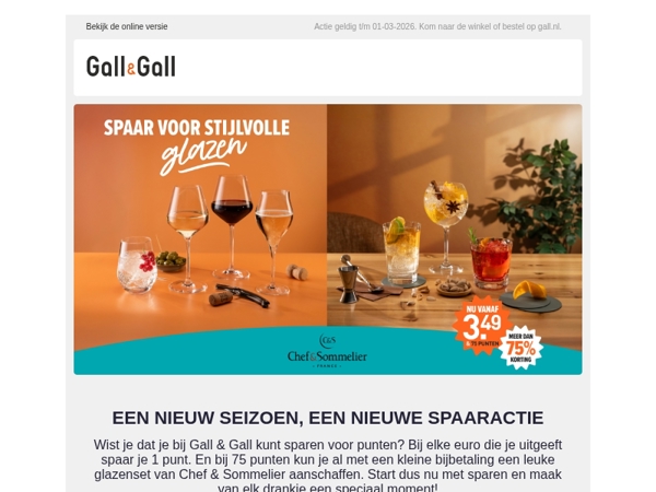 Start nú met sparen van punten