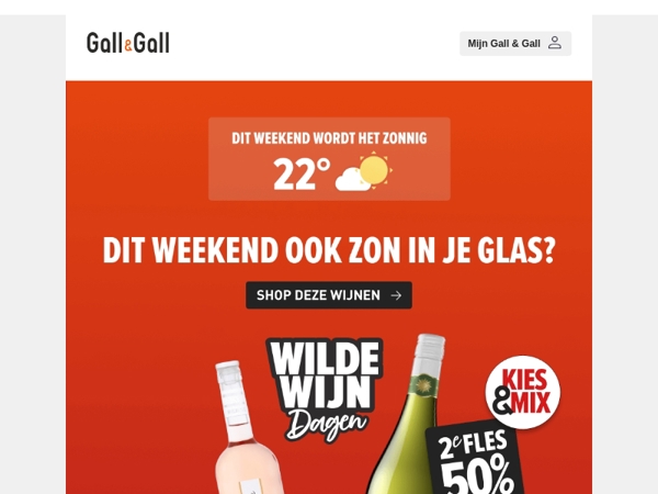 Mooi weer + Wilde Wijn Dagen = wijn op tafel