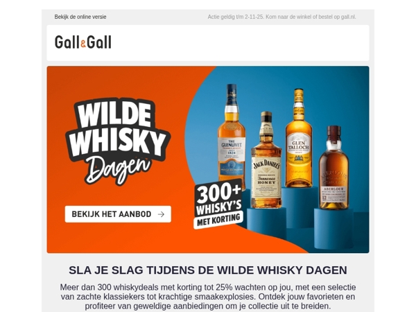 Whisky’s vol karakter en smaakexplosie