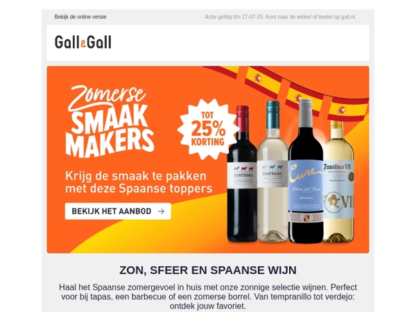 Vier de zomer met Spaanse wijn