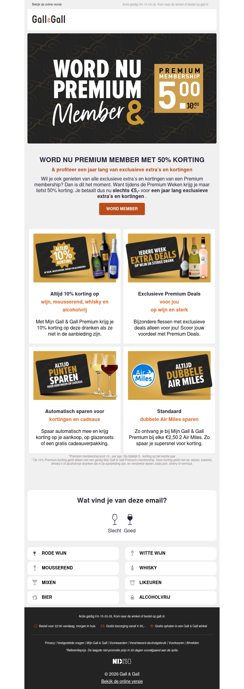 50% korting op een Premium membership 50% korting op een Premium membership