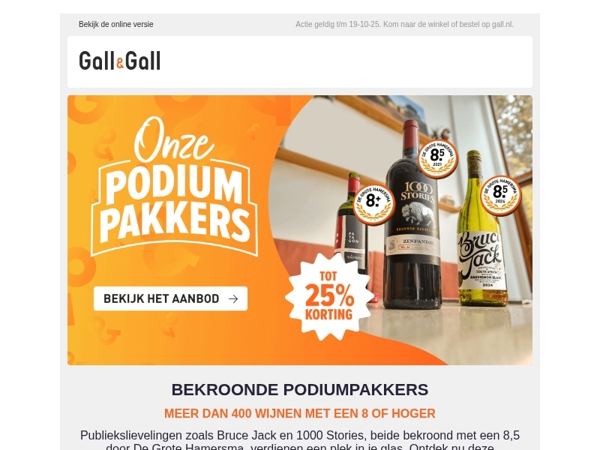 Ontdek bekroonde podiumpakkers