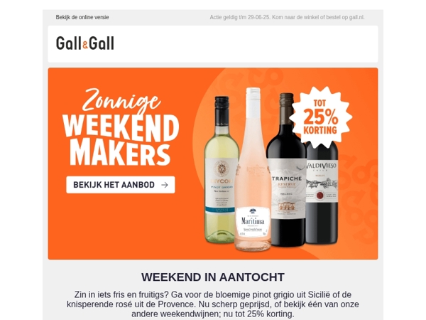 Weekendtip: rosé & pinot grigio