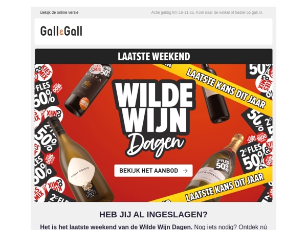 Laatste weekend Wilde Wijn Dagen ⏳