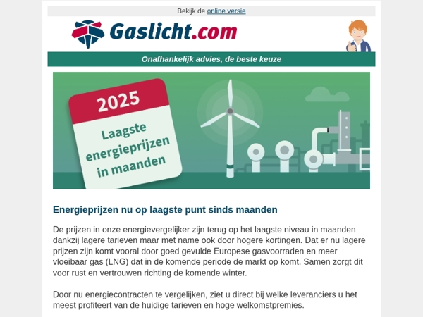 Profiteer nu: energietarieven op het laagste punt in maanden