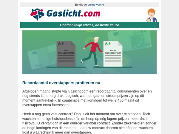 ⚡ Nu overstappen loont: recordaantal mensen deed het al