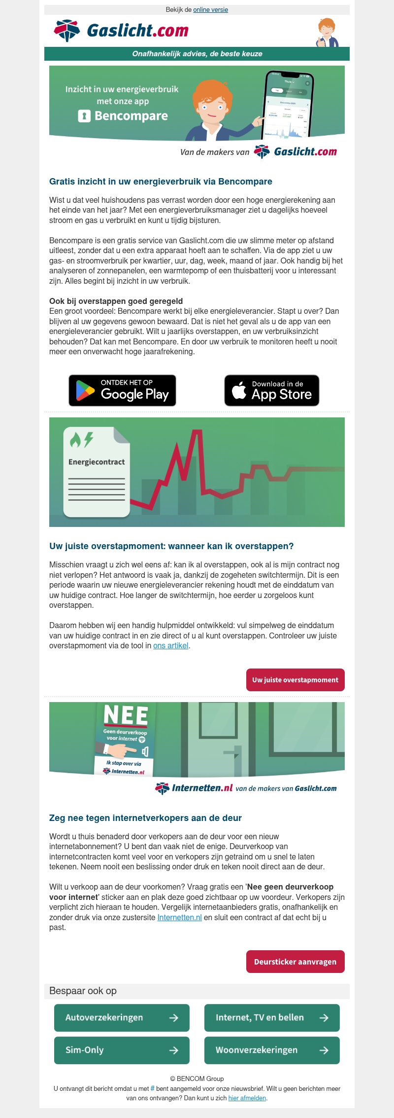 Inzicht in uw energieverbruik en kosten met Bencompare Inzicht in uw energieverbruik en kosten met Bencompare