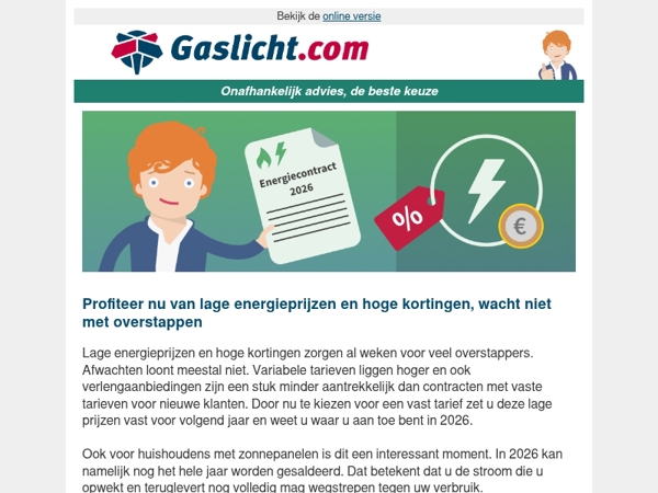 Profiteer nu van lage energieprijzen en hoge kortingen – wacht niet met overstappen