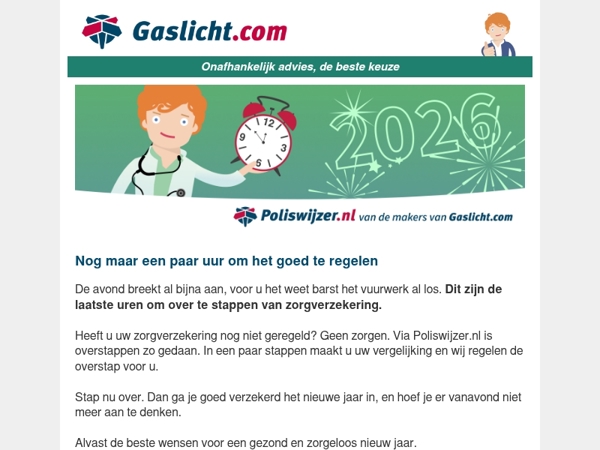 🚑 Je hebt nog maar een paar uur