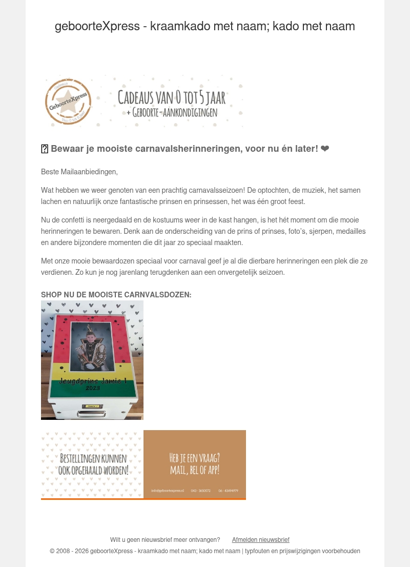 🎭 Bewaar je mooiste carnavalsherinneringen ❤️ 🎭 Bewaar je mooiste carnavalsherinneringen ❤️