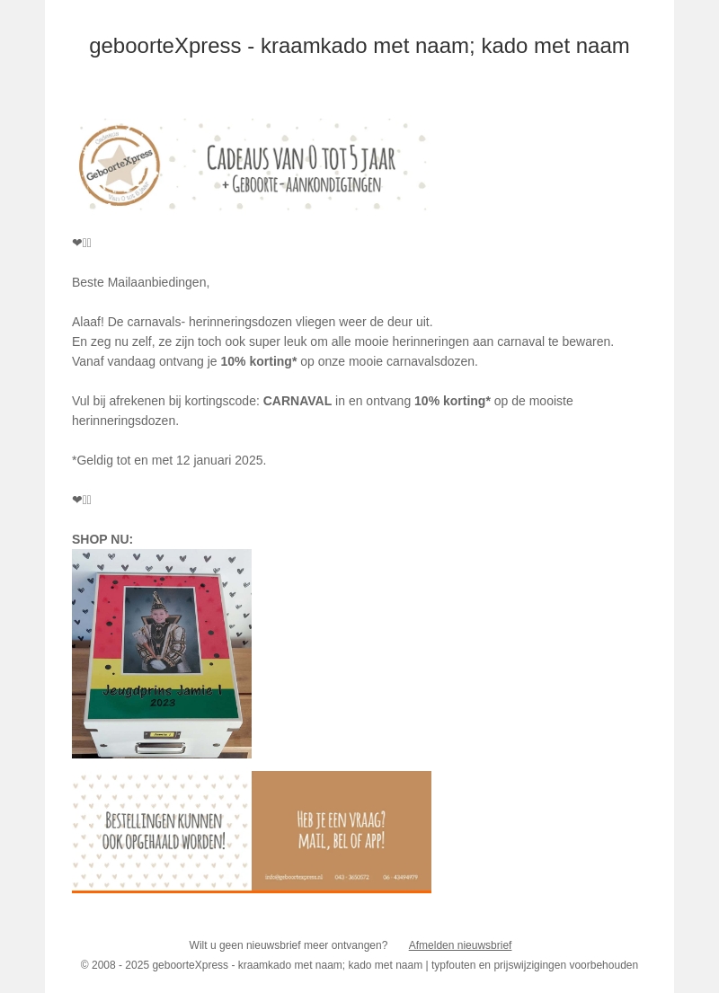 ❤️💛💚 bewaardozen Carnaval, nu met korting! ❤️💛💚 bewaardozen Carnaval, nu met korting!