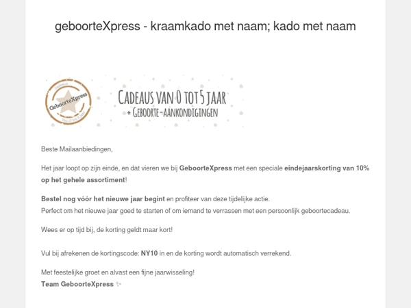 Laatste kans: 10% eindejaarskorting 🎆