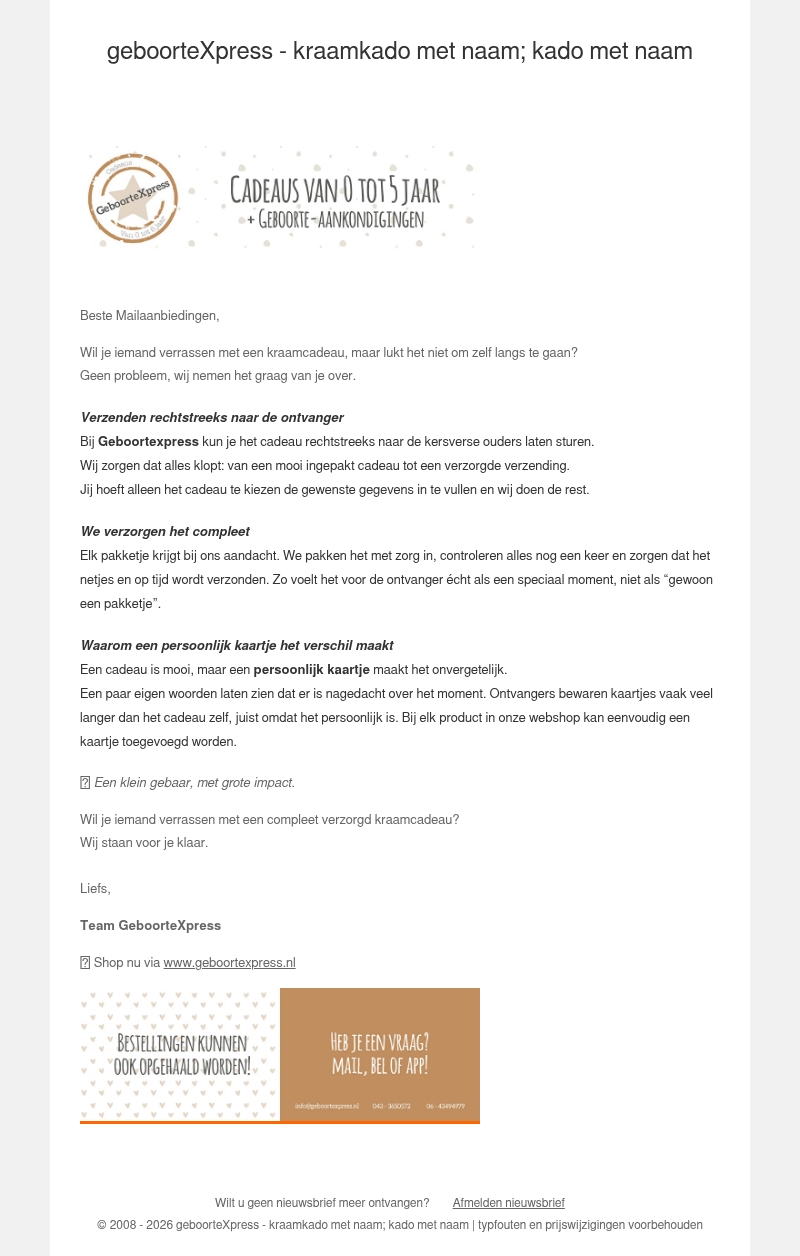 Rechtstreeks naar de ontvanger, mét persoonlijk kaartje 💛 Rechtstreeks naar de ontvanger, mét persoonlijk kaartje 💛