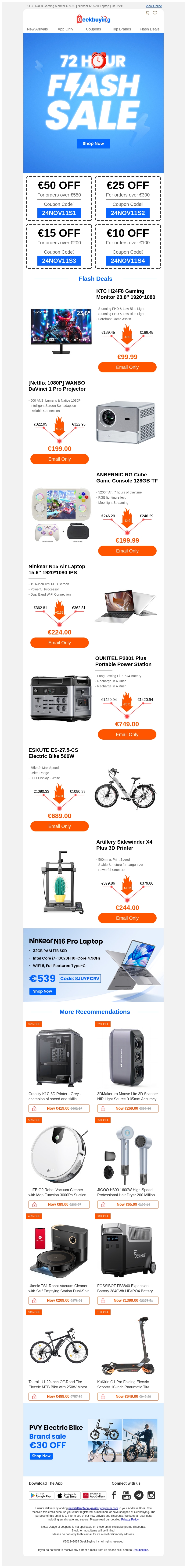 ⏳11.11 Flash Sale | €50 Off Coupon + Extra €20 Discounts at Checkout! ⏳11.11 Flash Sale | €50 Off Coupon + Extra €20 Discounts at Checkout!