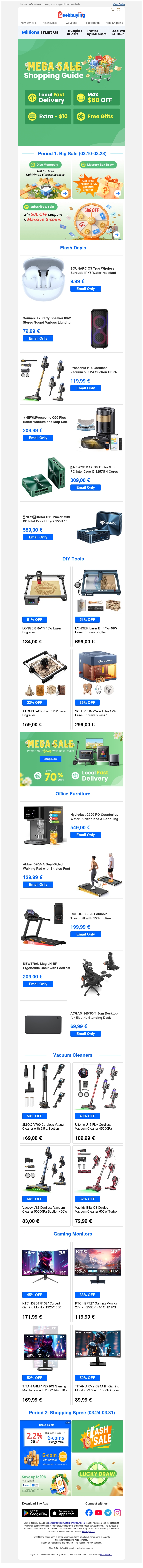 🌈 Geekbuying Mega Sale: Ultimate March Shopping Guide! 🌈 Geekbuying Mega Sale: Ultimate March Shopping Guide!