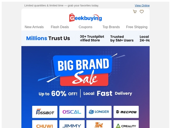 [11.11 Sale Bottom Price] 🚀BIG BRAND Up to 60% OFF + Local Fast Delivery!