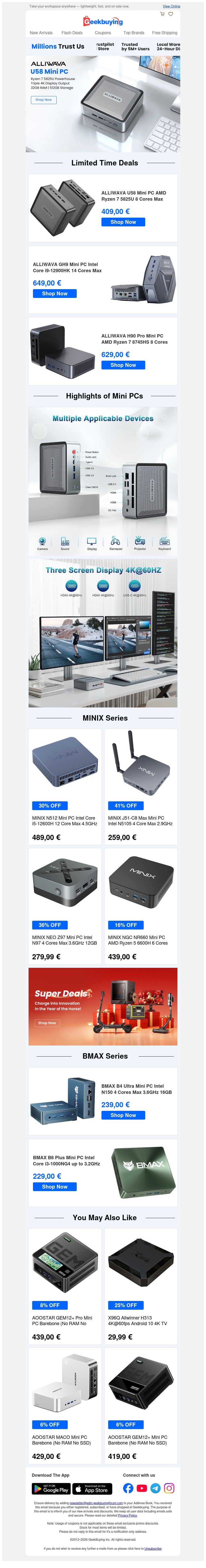 Work smarter with Mini PCs, trending brands are waiting! 🚀 Work smarter with Mini PCs, trending brands are waiting! 🚀