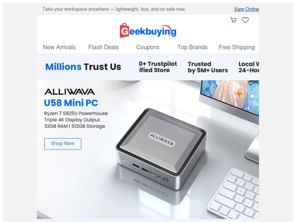 Work smarter with Mini PCs, trending brands are waiting! 🚀