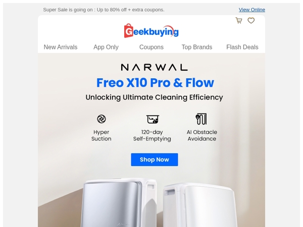 NARWAL: 120‑Day Self‑Emptying, Effortless Cleaning. 🏠✨