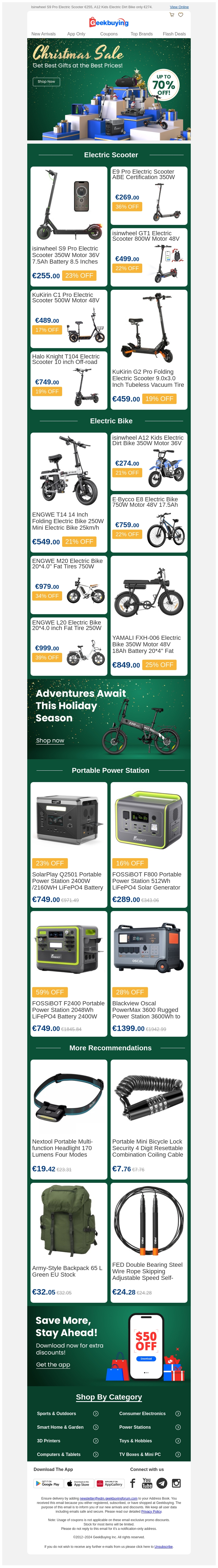 🎁Christmas Gift Ideas: 🛴Scooters, E-Bikes & Accessories for Outdoor Fun! 🎁Christmas Gift Ideas: 🛴Scooters, E-Bikes & Accessories for Outdoor Fun!