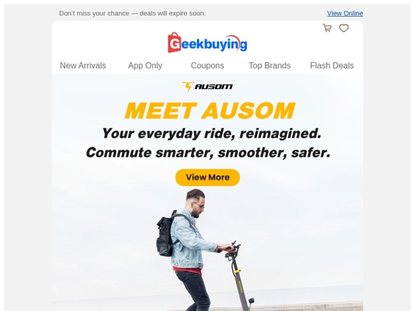 🛴 Ready, Set, Ride — AUSOM: Commute Fast, Ride Fun! 😍