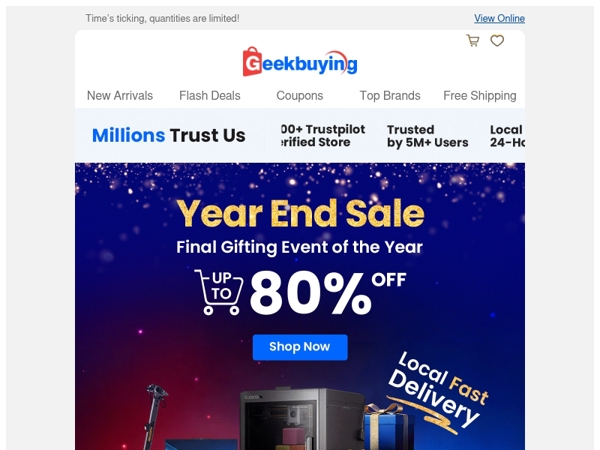 🚀 Year End Sale Starts Now — Let’s Go! 😍