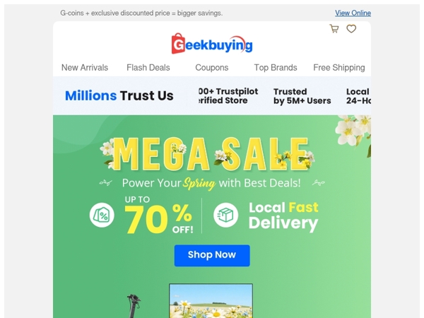 Mega Sale Starts Today — Up to 70% OFF! 🔥 