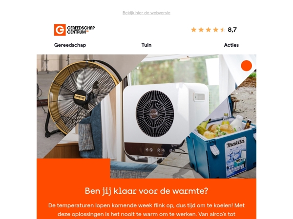 Bereid je voor op de hitte!