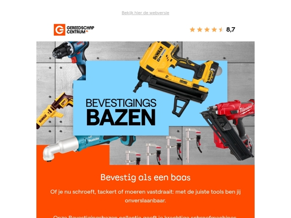 Speciaal voor de Bevestigingsbazen