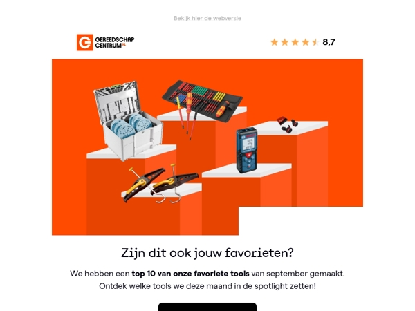 Onze top 10 favoriete tools van de maand