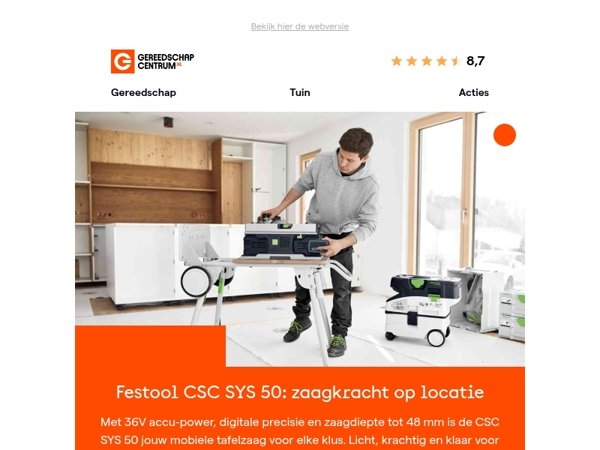 Mobiele zaagprecisie van Festool