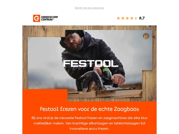 Zaagbazen opgelet: ontdek Festool frezen!