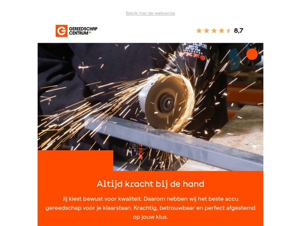 Accugereedschap dat altijd presteert