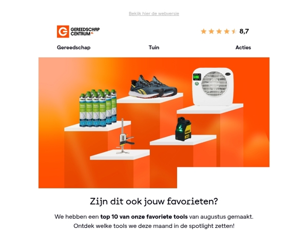 Onze top 10 favoriete tools van de maand