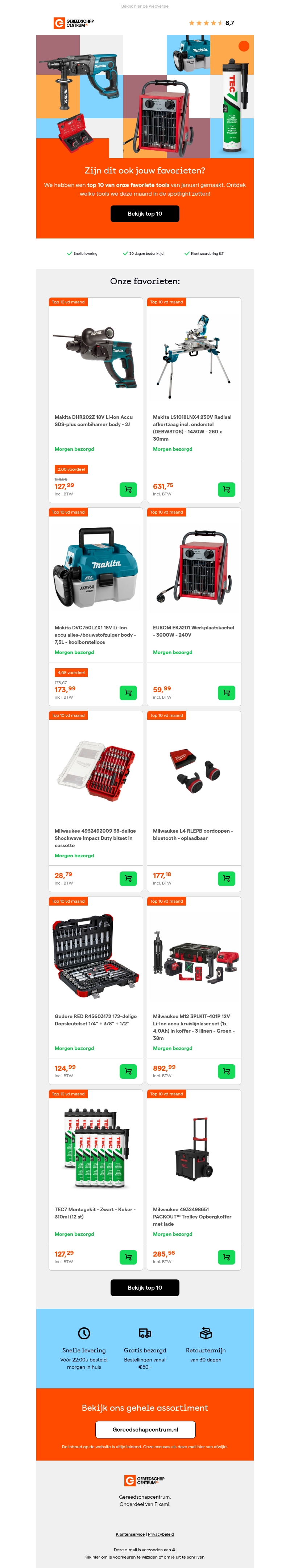 Onze top 10 favoriete tools van de maand Onze top 10 favoriete tools van de maand