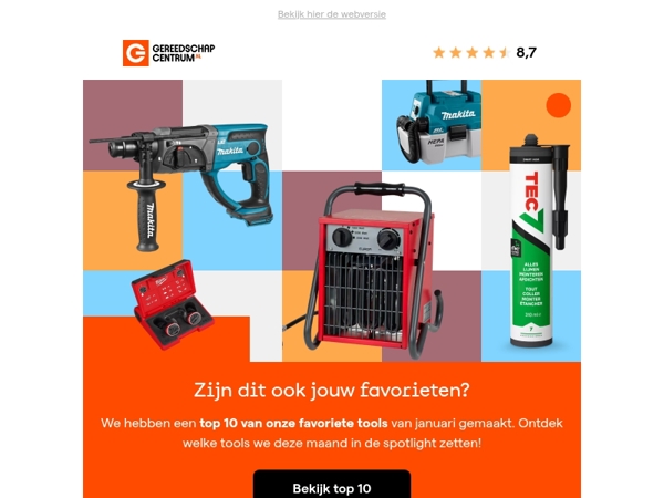 Onze top 10 favoriete tools van de maand