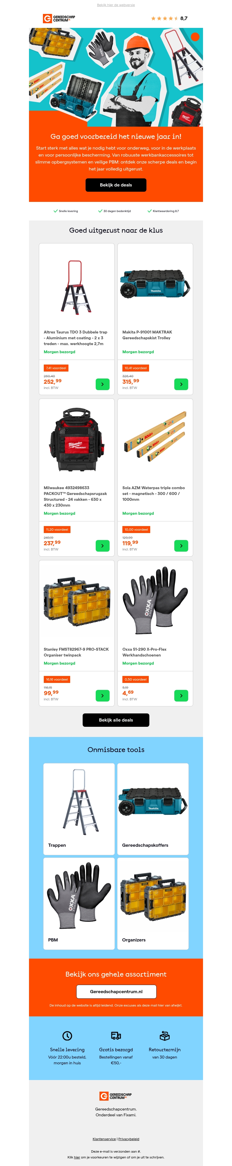 Klaar voor de klus? Ontdek onze topdeals Klaar voor de klus? Ontdek onze topdeals