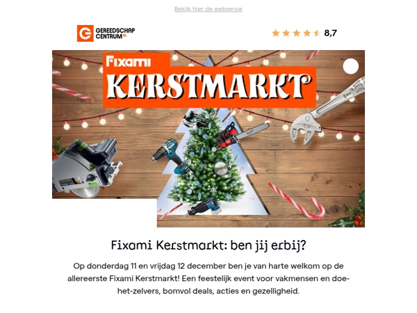 Uitnodiging: Fixami Kerstmarkt vol deals, acties & gezelligheid!