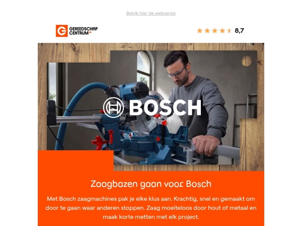 Bosch maand: zaagmachines voor echte Zaagbazen