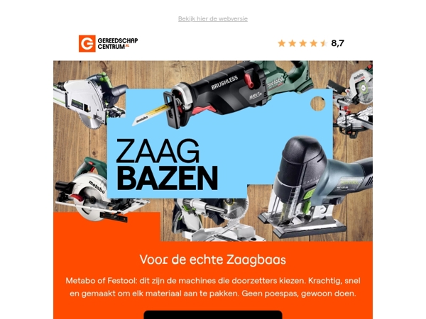 Zaagbazen kiezen Metabo & Festool