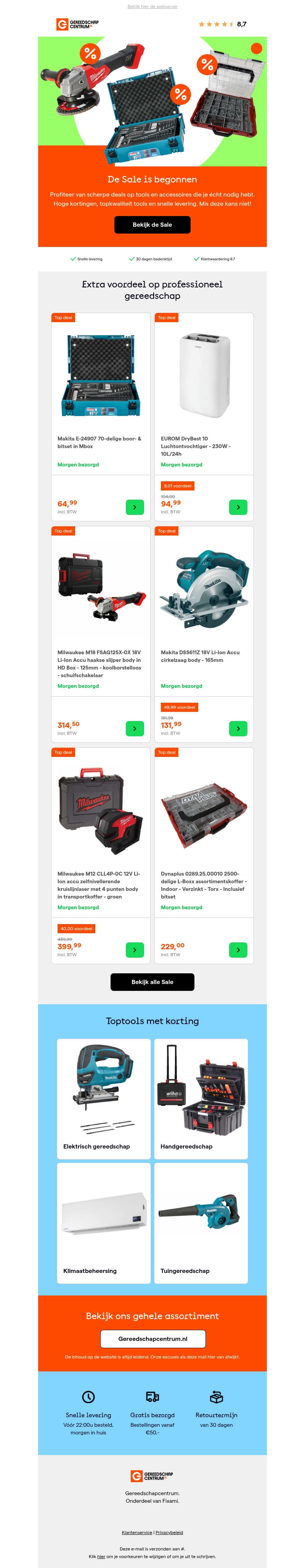 De Sale is begonnen: nu extra scherp geprijsd De Sale is begonnen: nu extra scherp geprijsd
