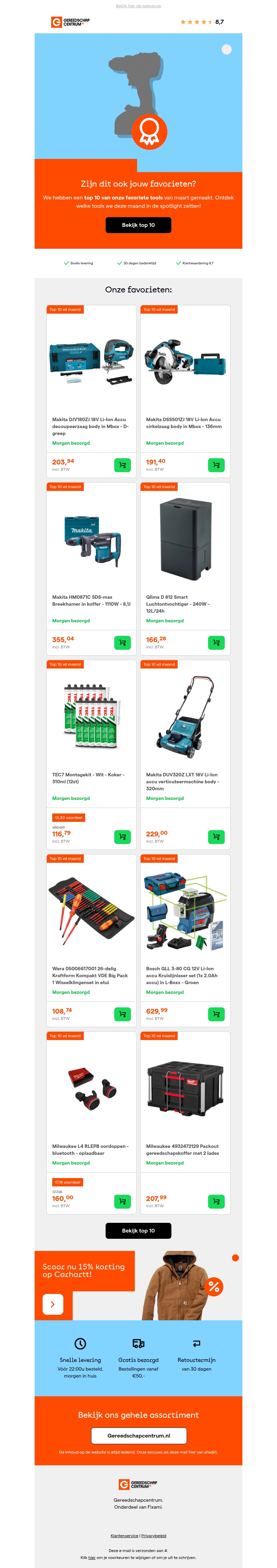 Onze top 10 favoriete tools van de maand Onze top 10 favoriete tools van de maand