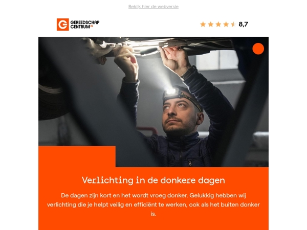 Nooit meer in het donker werken