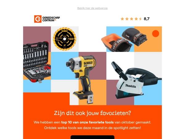 Onze top 10 favoriete tools van de maand