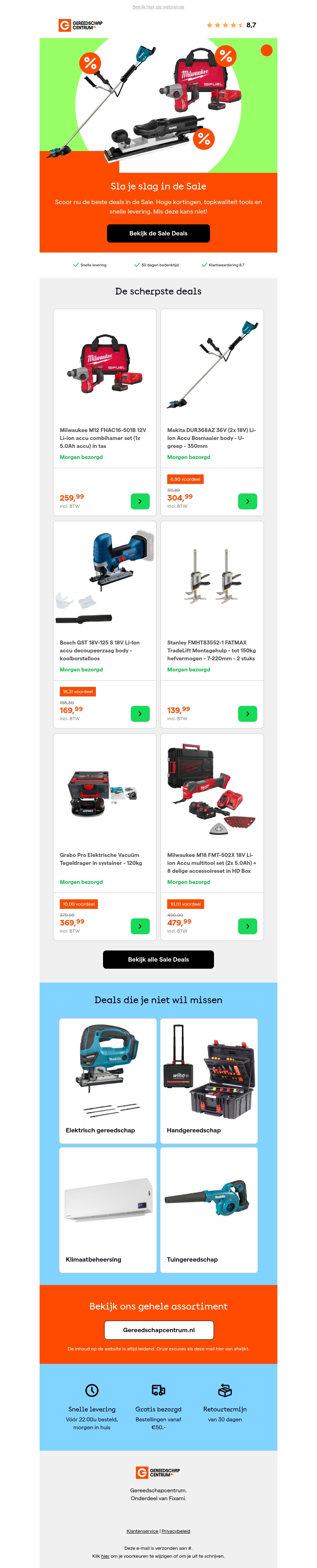 Scoor de scherpste deals in de Sale Scoor de scherpste deals in de Sale