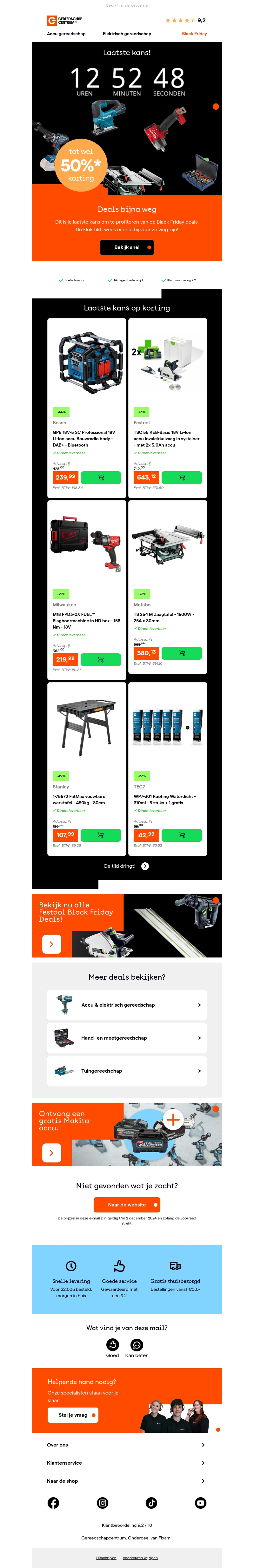 Laatste kans op Black Friday deals! Laatste kans op Black Friday deals!